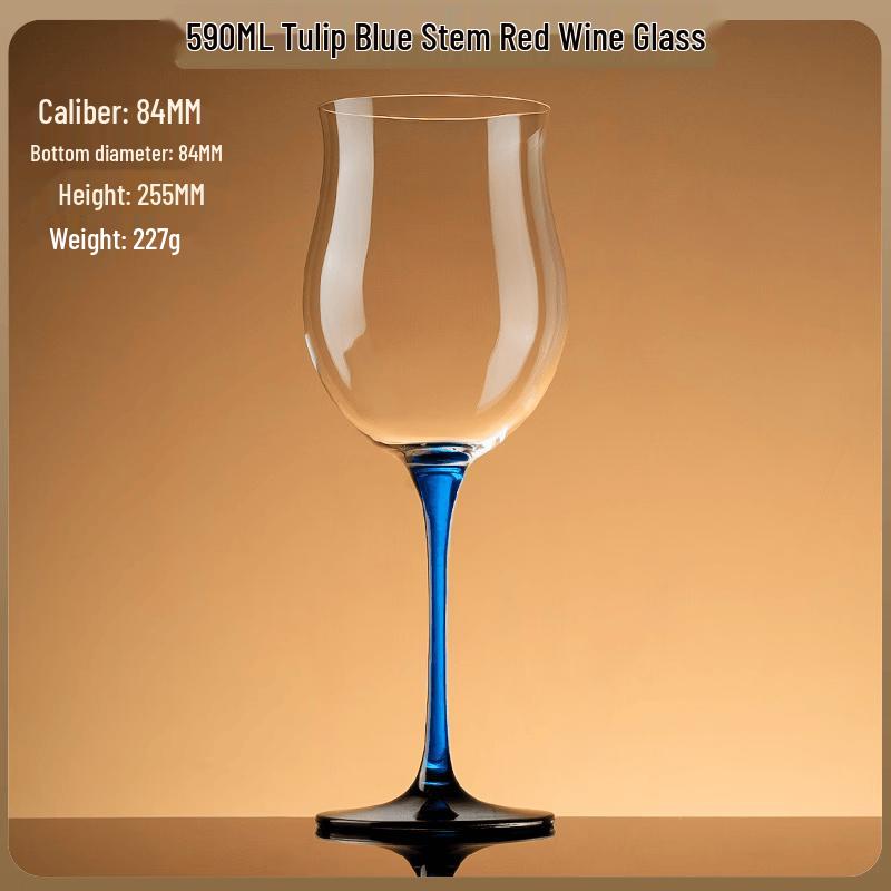 European Style 590ml Tulip Stemmed Wine & Champagne Glass