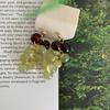 Mori Silver Needle Resin Grape Stud Earrings Summer Pastoral Wind Sweet Small Fresh Earrings Niche High-end Earrings Women