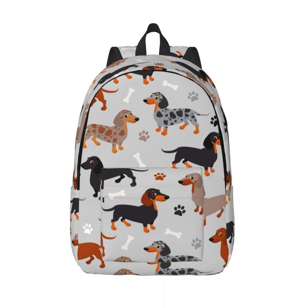 Dackel Rucksack für Jungen Mädchen Kinder Schüler Schultasche Tagesrucksack Vorschule Grundschule Tasche Sport