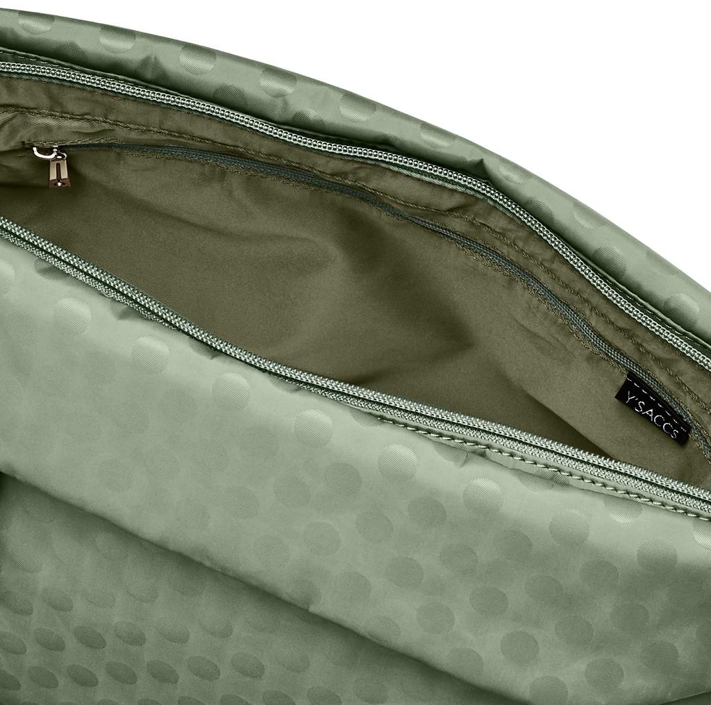 Isaac PolkaDots Fold-Over Shoulder Bag, Women's, Medium, Light Green (82), Free Size, Y921105
