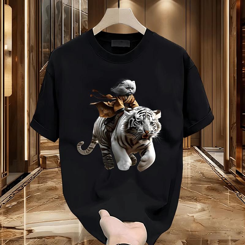 

Летняя мужская женская футболка с круглым вырезом, коротким рукавом и принтом, дышащие спортивные топы S