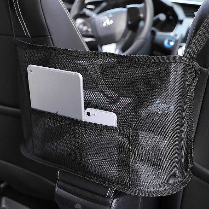

Car Storage Bag For Vehicle Suspension Car Storage Net Pocket Between Two Seats Suspended Car Storage Bag Universal