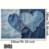 2D Jeans-Patchwork-Herz-Hintergrund für rustikale Motto-Partydekoration