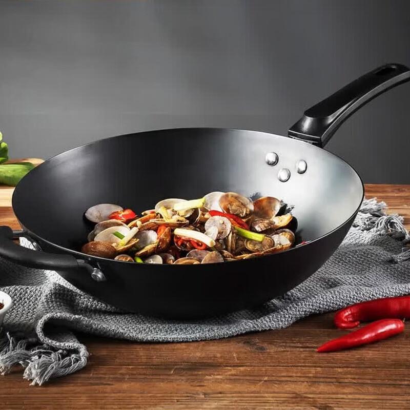 Meichu 36CM Round-Bottom Stainless Steel Wok