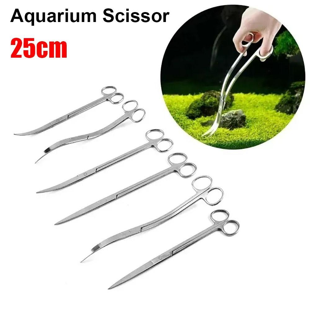 1Pcs Plants Wave Water Grass Scissor Straight Curved Aquarium Cleaning Tool  Fish Tank
