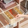 4 Pieces Closet Hanging Storage Bin Long-Lasting Wardrobe Mesh Basket Under Shelf Wire Basket Ventilated Multi-Purpose