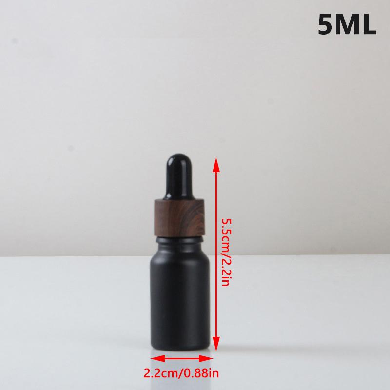 1PC 5-100ml Dropper Bottles With Scale Reagent Eye Drop Amber Glass Aromatherapy Liquid Pipette Bottle Refillable Bottles Travel