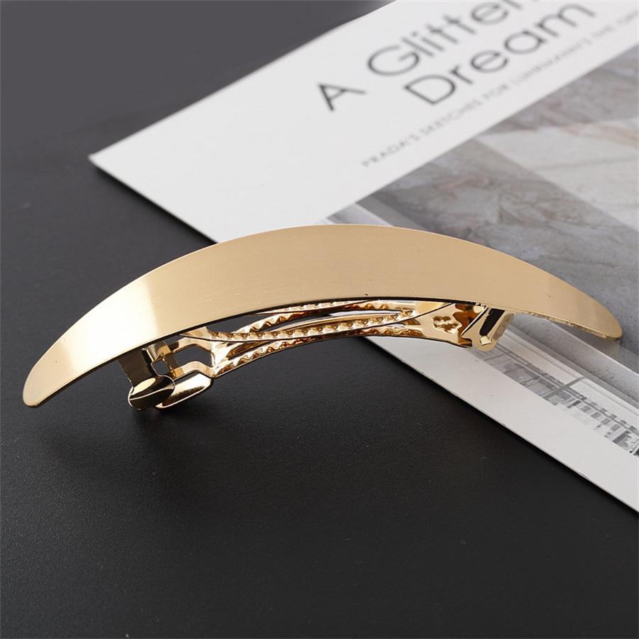 New Simple Fashion Metal Alloy Hair Clips Geometric Ponytail Holder Girls Hairpins Hair Barrette Horsetail Headwear Styling Tool