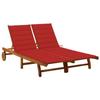 VidaXL 2-seater Garden Lounge Chair with Cushions Solid Acacia