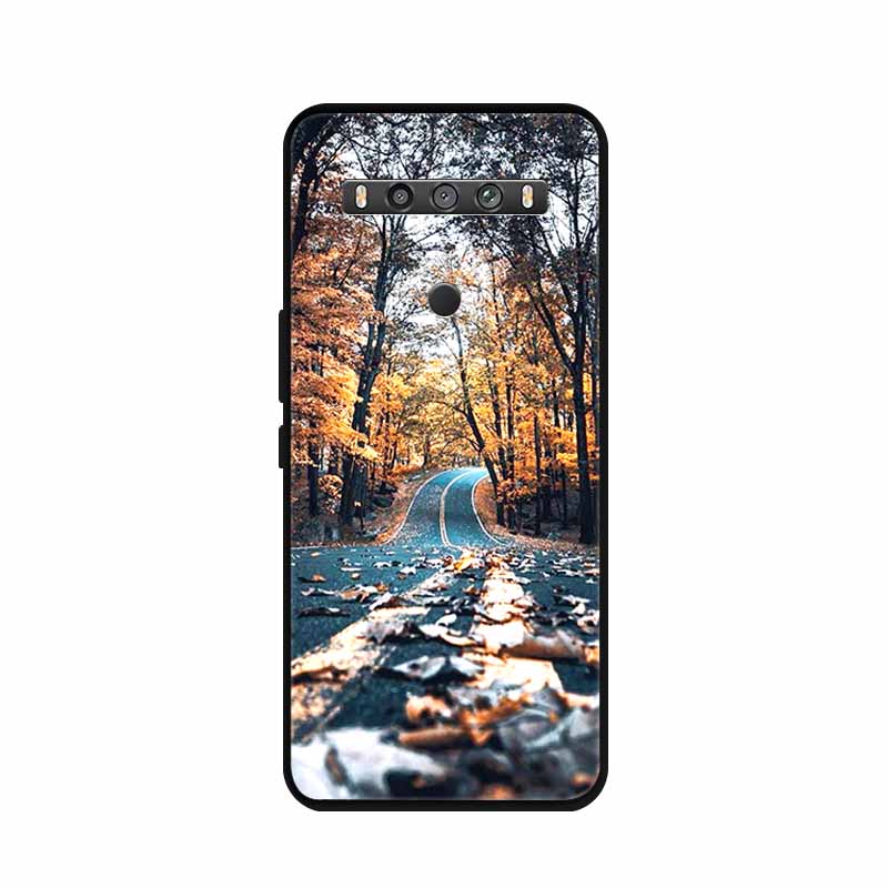 For TCL 10 5G UW Case Animals Silicone TPU Soft Cover Phone Coque For TCL 10 SE TCL10 5G UW Capa Shockproof Cartoon Wolf Funda