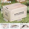 Deou Starlight Foldable Camping Storage Box with Wooden Lid