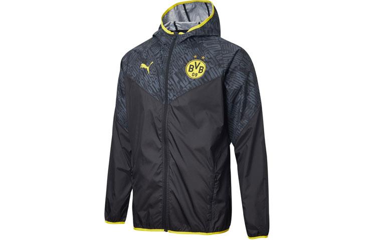 PUMA Dortmund Jacket Men s Black 758585-02 XS