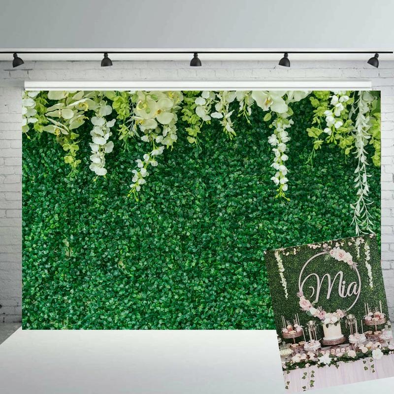 

Зеленый лист фон занавес цветочный 3D свадьба день рождения фон реквизит 3x2m зелёный