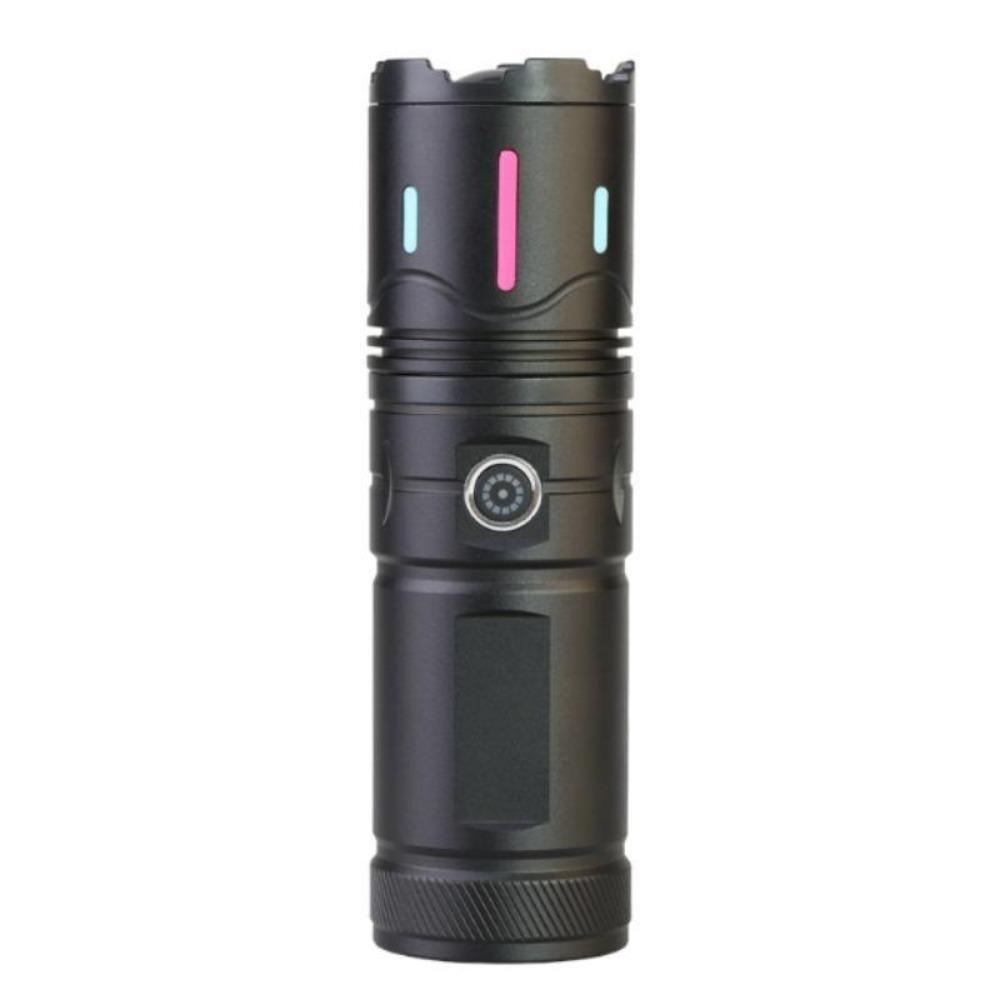 Super Bright White Laser Flashlight Use 4*181350Battery Rechargeable Powerful Al Alloy Torch Waterproof Zoom LED Flashlight