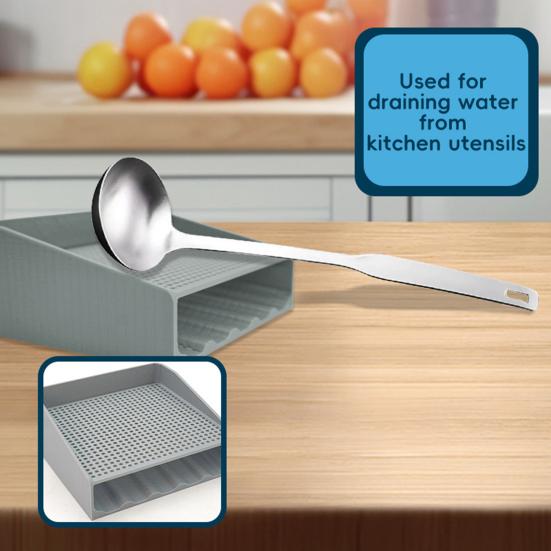 Sponge Holder Double-Layer Sponge Stand No-drill Quick Drying Sponge Rack Sink Organization Sponge Caddy for Kitchen Countertop Bathroom