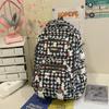 Schoolbag high-value backpack college student cute cartoon printed schoolbag junior high school student sweet large-capacity versatile backpack