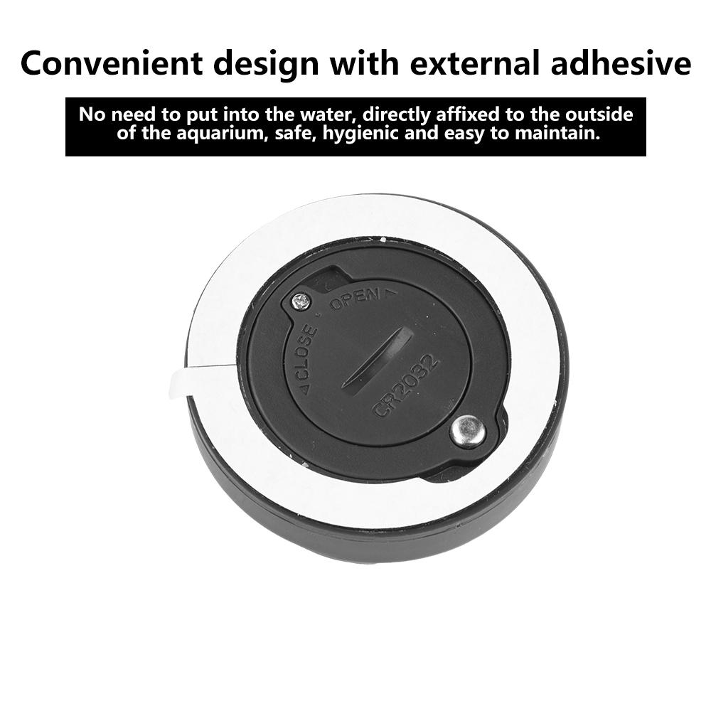 LED Digitales Aquarium Thermometer Externes Elektronisches Temperaturmessgerät 0-60℃ Grad Celsius Temperaturdetektor für Fischtank