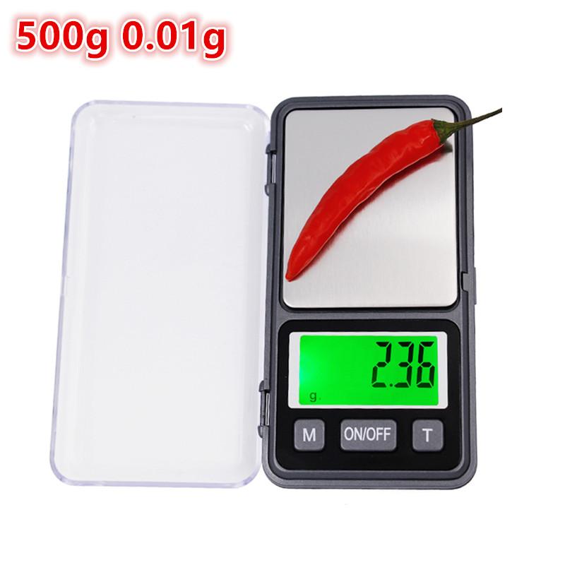 Mini Portable Jewelry Scale Precision LCD Electronic Digital Pocket Scale Gold Silver Diamond Weight Gram Weight Scales 50%Off