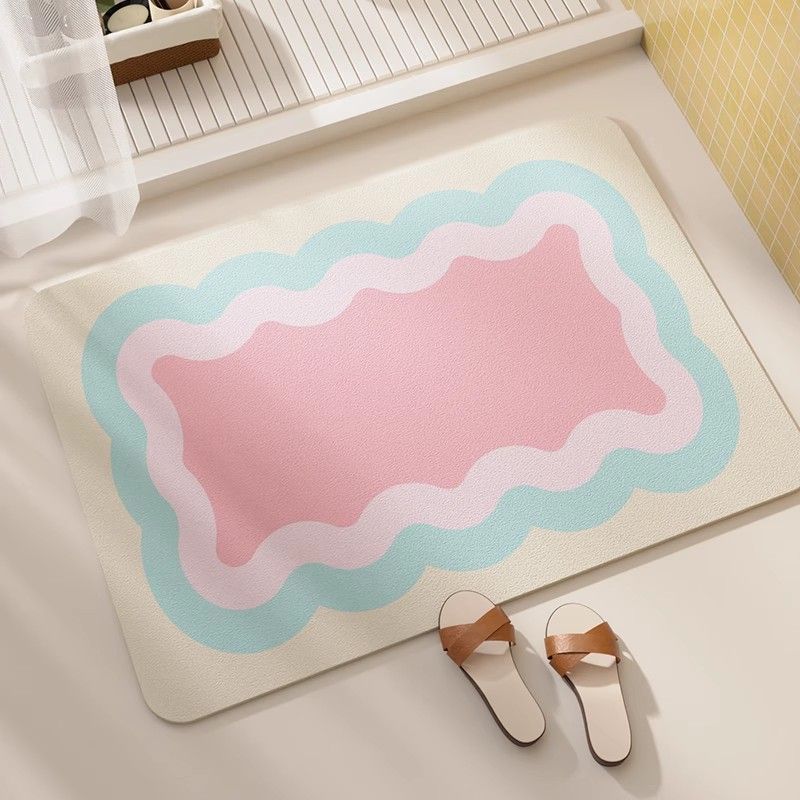 

Кремовий вітер Килимок для підлоги з діатомітової глини Ванна кімната Швидковисихаючий Нековзкий Килимок для підлоги Ванна кімната Водопоглинаючий Дверний Килимок для підлоги у ванну Брудовідштовхуючий 40 * 60Cm (diatom mud)