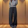 Winter Bestseller: Leopard Print Fleece-Lined Wide-Leg High-Waisted Chic Slimming Casual Pants