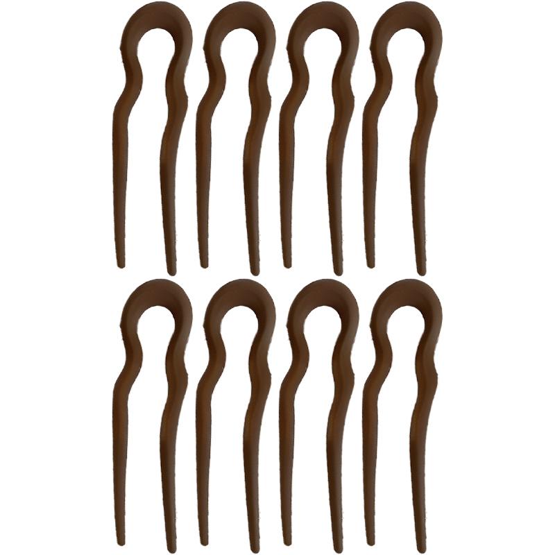 New Simple Matte Wave U-shaped Solid Color Hairpin Women Versatile Elegant Pan Hair Clip for Girl Hair Accessories