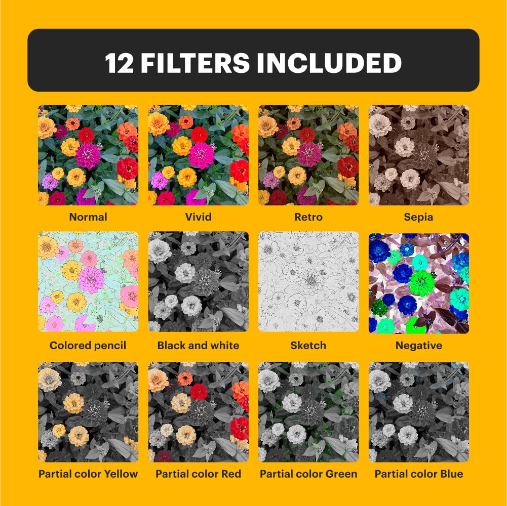 KODAK Pixpro C1 Digital Camera 13MP BSI 4x LCD LED Flash Black – Ultra-Compact CMOS, Zoom, 2.8-inch Screen, Built-in –