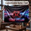 Coperta a tema Controller di Gioco con Nome Testo Personalizzato Morbida Accogliente per Casa Divano Letto