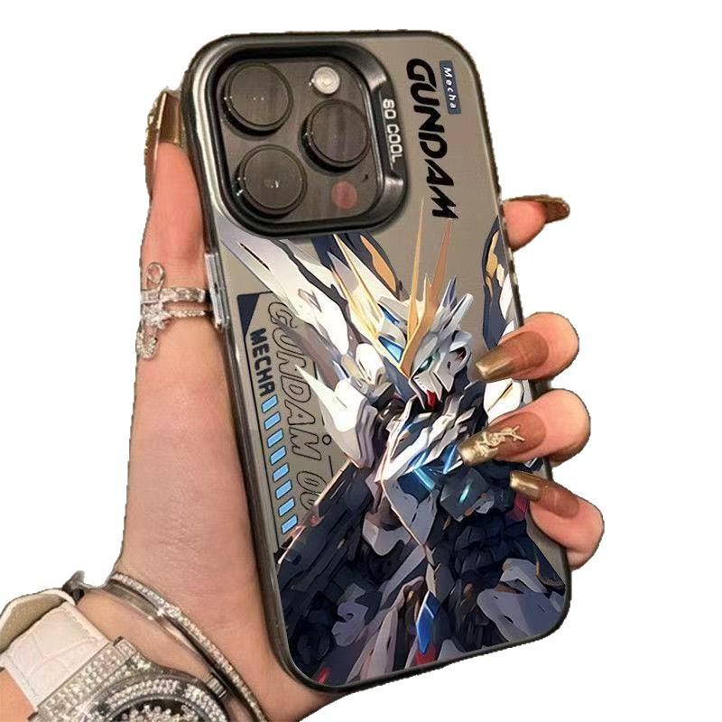 iPhone 17 Pro Max/16/15/14 Case: Zero Type Gundam-Inspired Energetic Design (Japanese/Korean Style)