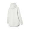 Li Ning Fitness Series Zippered Warm Knit Jacket Women Outerwear Champagne-White AFDU558-1