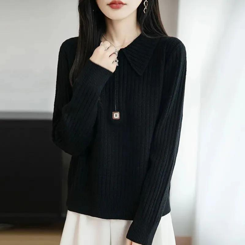 Sweater for Women Winter Thickened Pullover Warm Knitted Stretchy Long Sleeve Jumper Sweater Tops