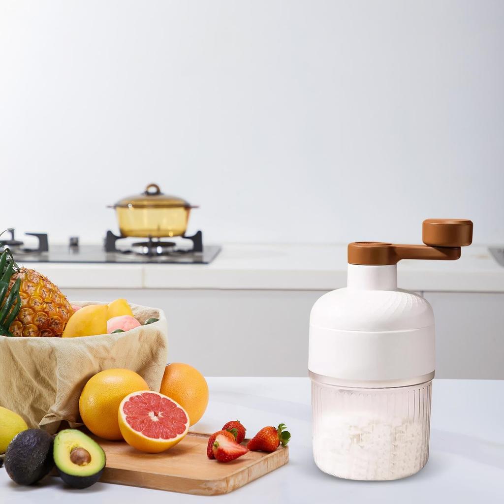 Portable Hand-operated Shaved Ice Milk Shake Making Smoothie Machinehand Ice Breaker Ice Crusher For Summer Parties Kitchen Tool