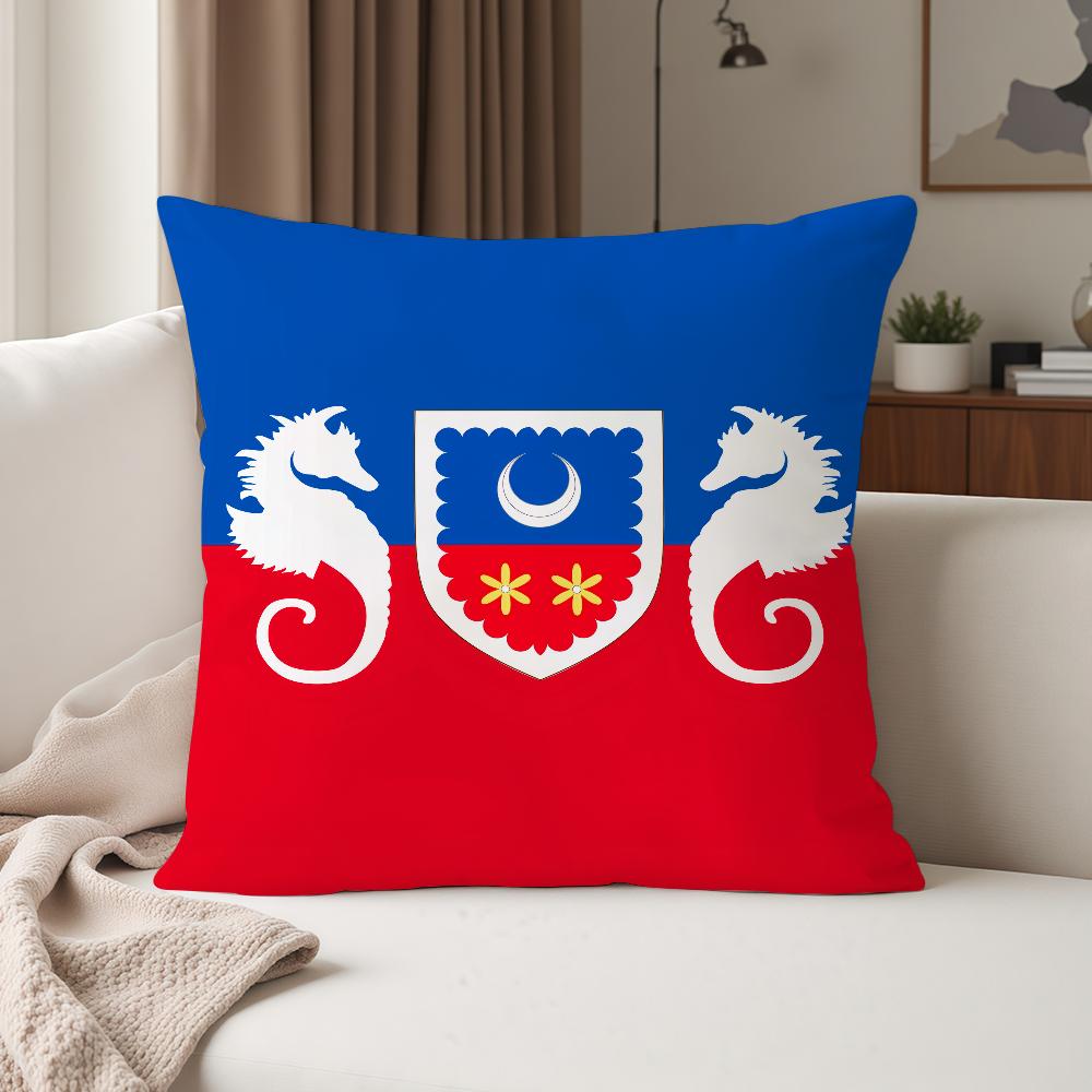 The Mayotte Flag Pillow Case Suitable For Bedrooms Living Rooms Cars Home Decoration