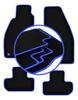 CARLUX-BLUE Car Mats For: Alfa Romeo Spider Coupe, Cabrio (1995-2005)