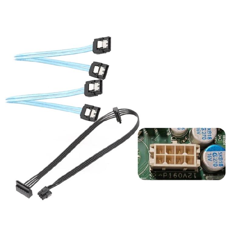 Small 8 Pin To SATA Power Cable Motherboards SSD Hard Drive Power Supply Cord