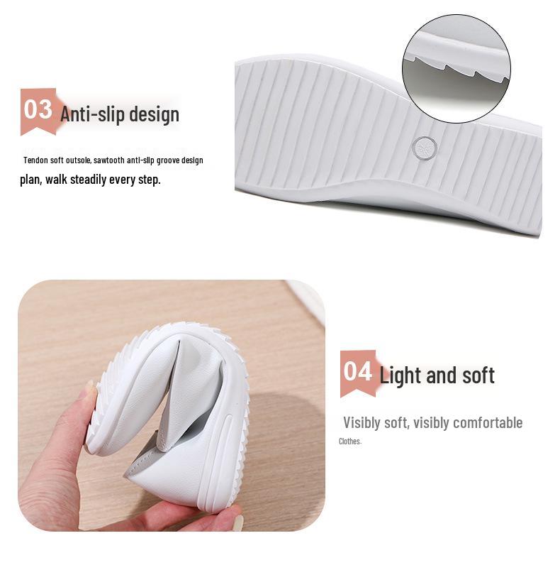 Spring New Women's White Lace-Up Casual Korean Shoes