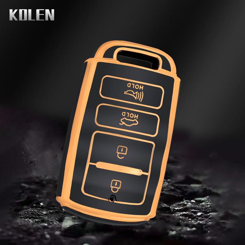 Tpu Car Remote Key Cover Case Shell Fob For Hyundai For Kia Cadenza K9 K7 K-04 Sorento K900 Key Protective Accessoriess Keychain
