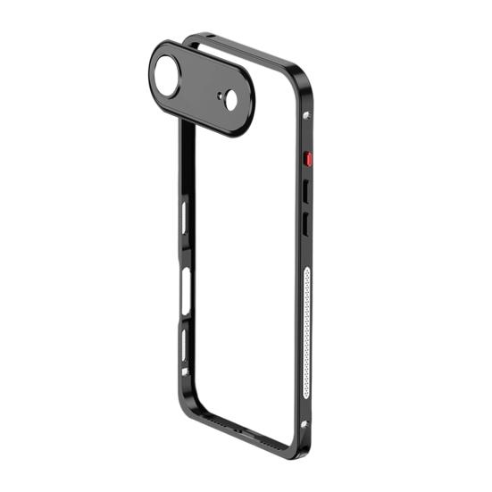 Metal Phone Case for IPhone 17/17 Pro/17 Max/17 Air Detachable Lens Cover & Heat Dissipation Phone Case Ultra-Thin Protective Frame with Hidden Strap