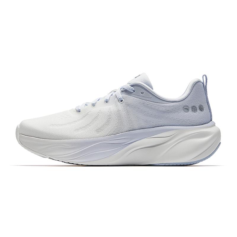 New Anta Leaf 1.0 Anti Slip Wear Resistant Low Top Casual Running Shoes Women's White Blue 122535515-3