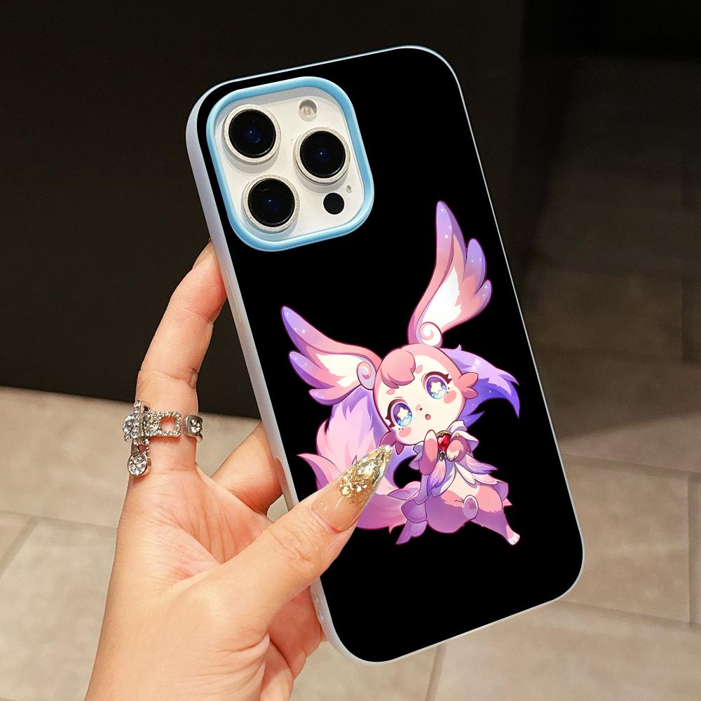 HSR Mem Jelly Doppelschicht Hellblau Handyhülle für iPhone 17 16 15 14 13 12 11 Air Pro Max Plus Schutzhülle