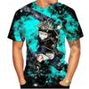 Man's Casual Short Sleeve T-Shirt Anime Black Clover 3D Print Tops Streetwear Cool Tees Parent Adult Clothing Short Sleeve