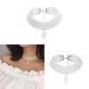 Baroque Pearl Necklace For Women Handmade Multilayer Geometric Design With Elegant Style