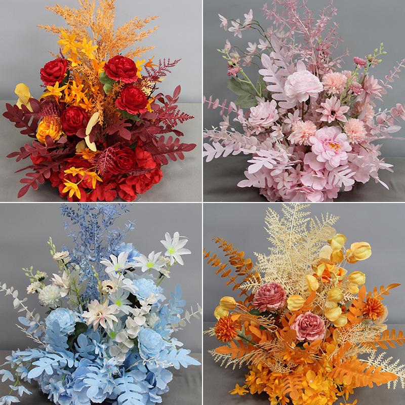 Artificial Wedding Aisle Flowers: Hotel Table Arrangements & Decorative Flower Balls for Stage and Welcome Area