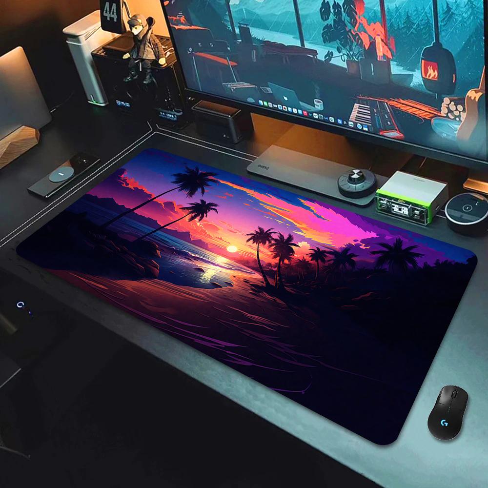 Fantasy Cherry Blossom Tree Mouse Pad Large Computer Keyboard Pads Anime Game Mousepad Game Mats Amazing Landscape XXL Desk Mat