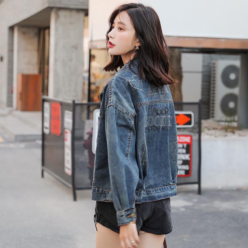 Buy Women denim jacket spring and 
