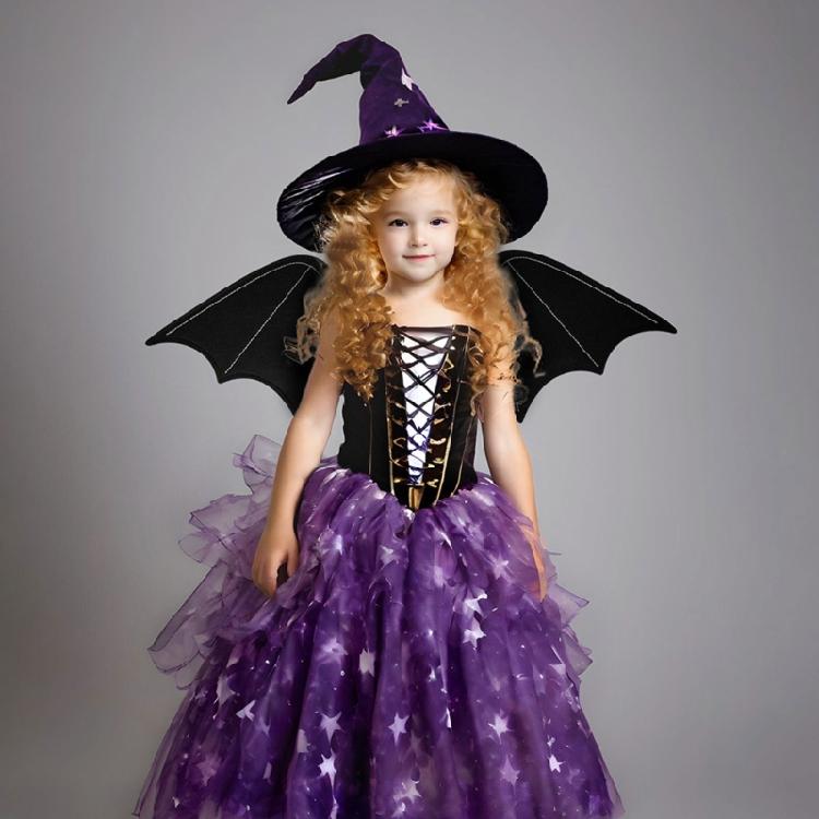 Halloween Bat Wing Bat Costume Accessory for Girl Kid Halloween Wing Costume Accessories for Birthday Cosplay Role Play