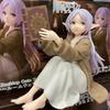 12CM Frieren Beyond Journey End Anime Figure Desktop Cute Night-suit Action Figurine Collection Model Toys s Kid Friendly Entertaining Fun Play Safe
