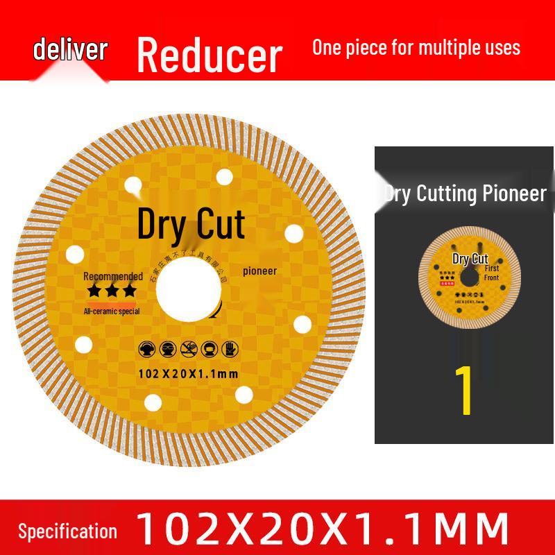 Ultra-Thin Tile Cutting Disc: Chip-Free Ceramic, Vitrified, Marble, Rock Slab Dry Saw Blade.