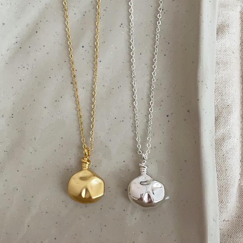 Personality Drape Metal Scent Bottle Pendant Necklaces For Women Real Gold Silver Plated Copper Adjustable O Chain Choker