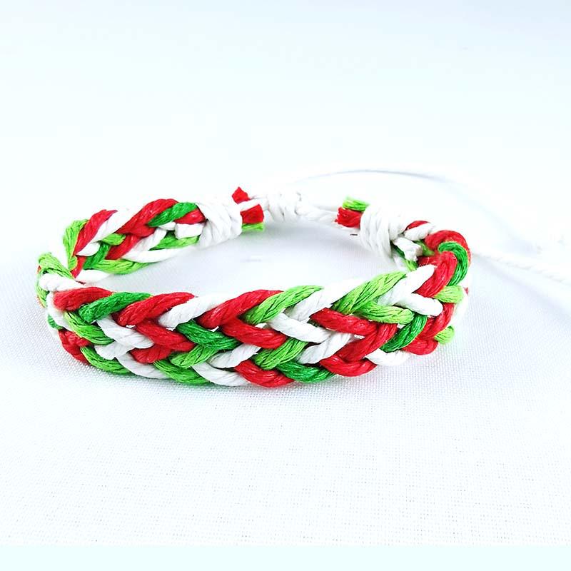 K200 Korean Style Christmas 2020 Alloy Drip Oil Cotton Hand-Woven Bracelet