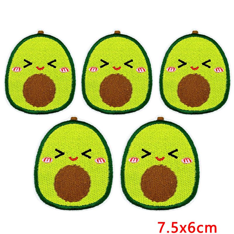 10pcs Wholesale Cute Food Series Embroidery Patches Diy Cartoon Iron On Patches For Clothing Sew Stickers Badge Applique